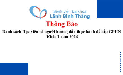 Danh sách Học viên và người hướng dẫn thực hành để cấp GPHN Khóa I năm 2026